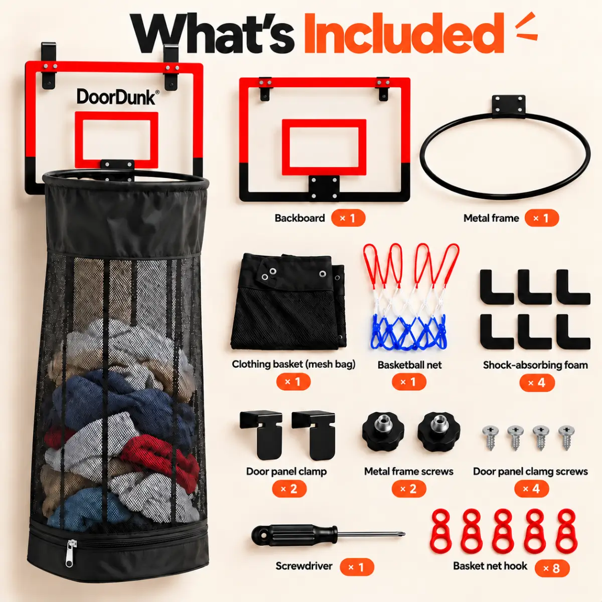 Everything in the Clean Room Kit laid out